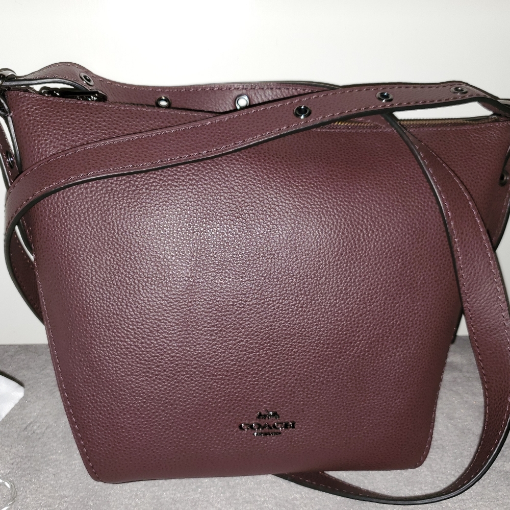 Coach Duffle oxblood purse